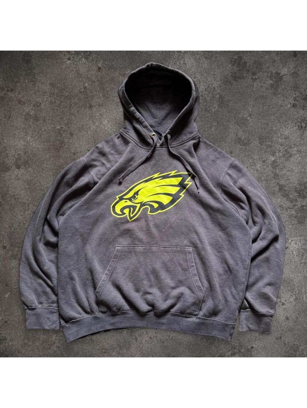 NFL Men's Grey and Black Hoody